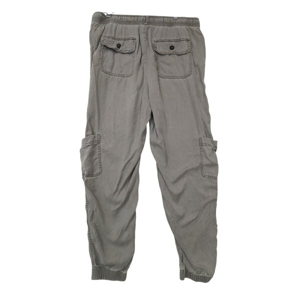 C&C California Cargo Jogger Pants Women L Green Minimalist Travel Elastic Wasit - Picture 2 of 13